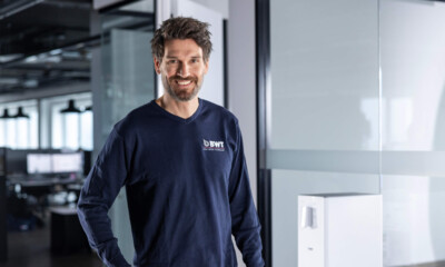 BWT customer service with water dispenser